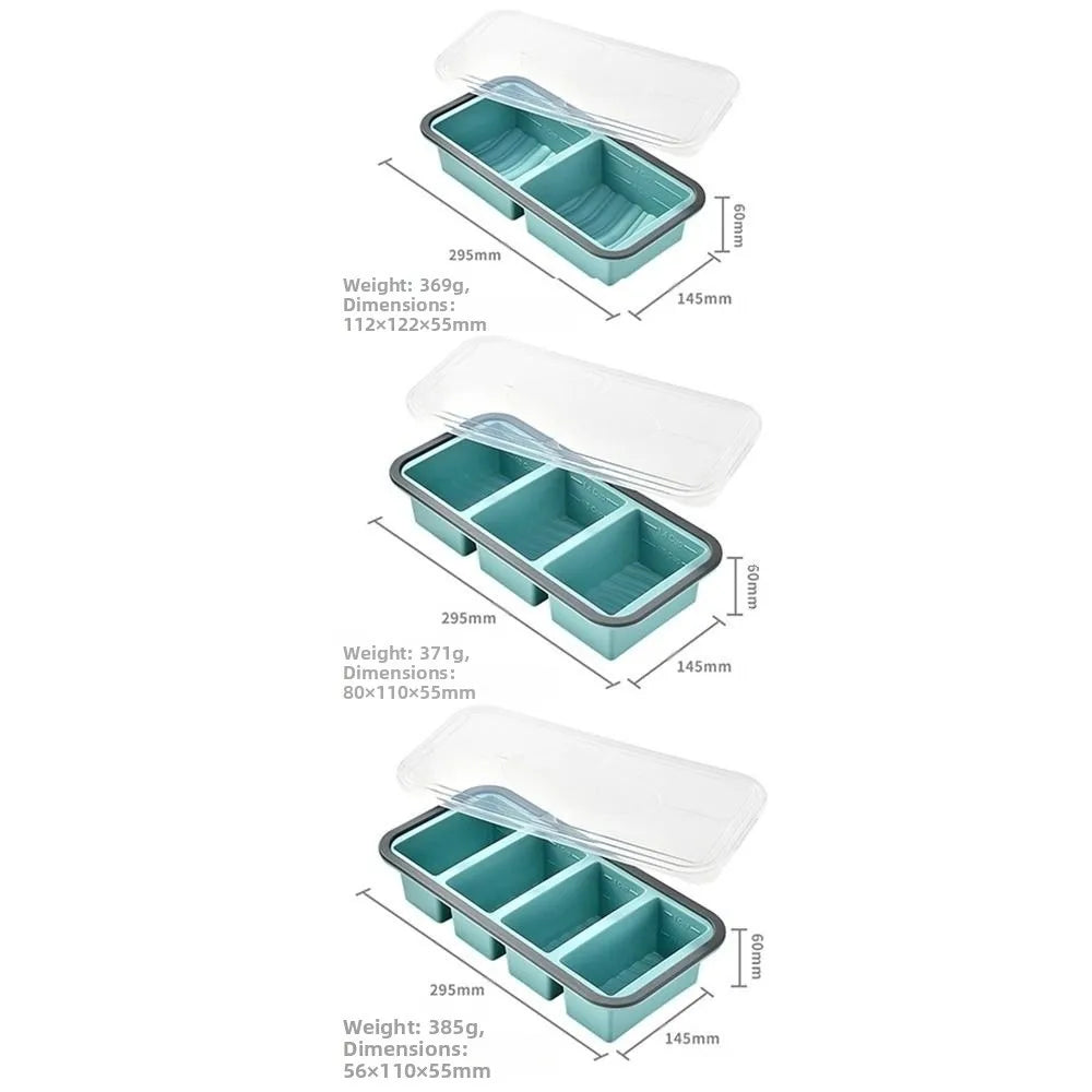 2/3/4 Grid Compartment Lunch Box – Microwave Safe Food Container Compartment Lunch Box Richie's