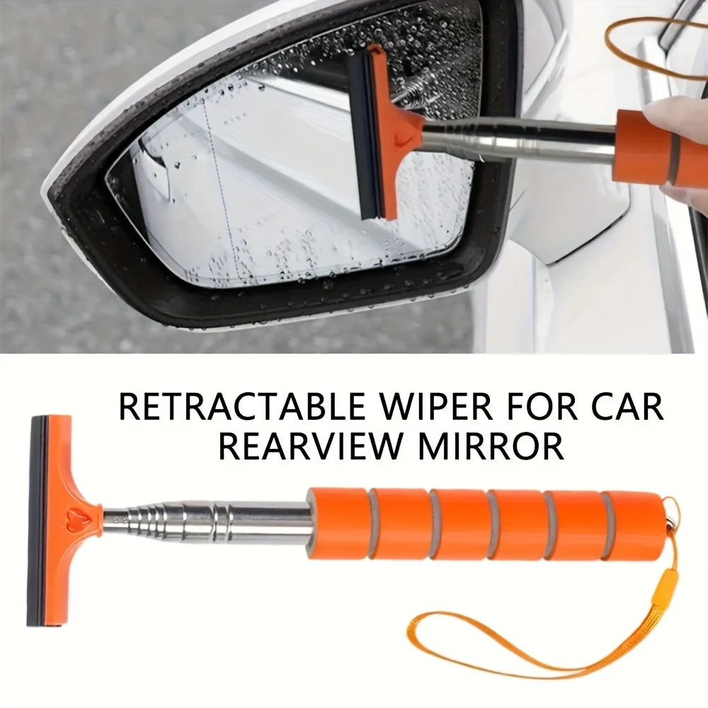 Retractable Car Windshield Wiper & Glass Scraper Long Pole Car Windshield Wiper Richie's