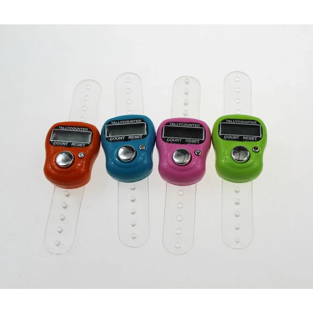 100pcs Mini Ring Finger Tally Counter LCD Digital 5-Digit Digital Tally Counter Richie's