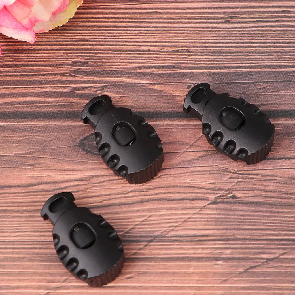 50Pcs Spring Cord Locks Plastic Drawstring Stoppers Toggles Cord Lock Toggles Richie's