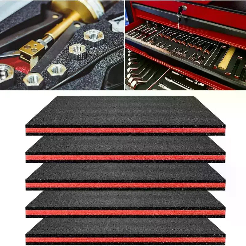 3-Pack EPE Foam Tool Box Inserts – Cuttable Drawer Liners Tool Box Foam Insert Richie's