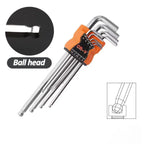 9-Piece Double-End L-Type Allen Hex Wrench Set – CR-V Steel Hex Wrench Set Richie's