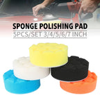5-Pack Car Polishing Sponge Pads 3–7 Inch Buffing Wax Kit Car Polishing Pads Richie's