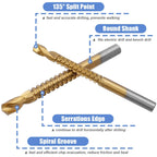 Titanium Coated HSS Drill & Saw Bit Set 3–8mm | 6 Piece HSS Drill Bit Set Richie's