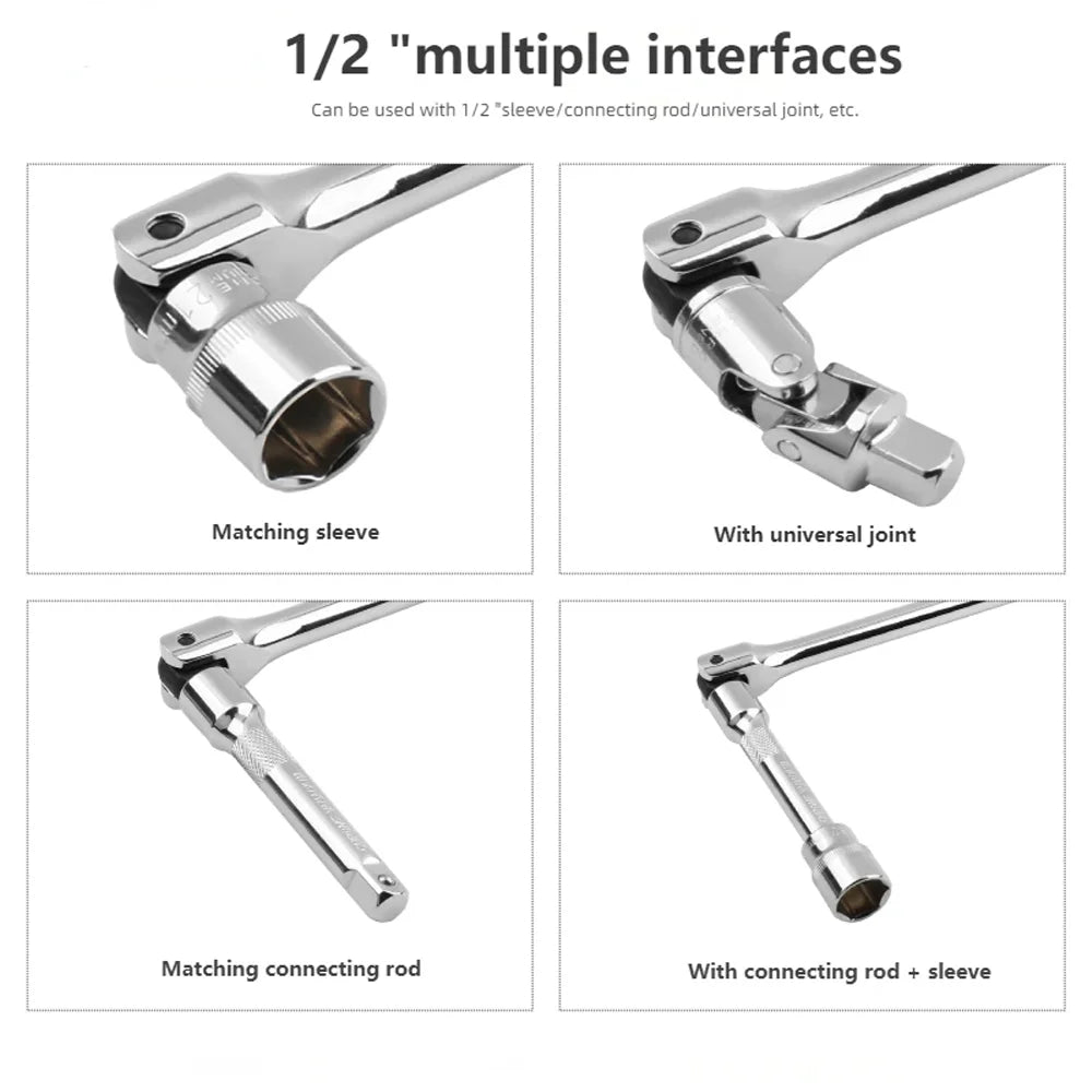 1/2" Drive Flex Head Breaker Bar – CRV Steel Extra Torque Flex Head Breaker Bar Richie's
