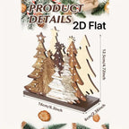 Wooden Christmas Tree Napkin Holder – Tabletop Xmas Decor Napkin Holder Richie's style 4