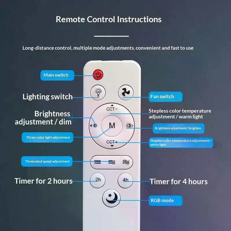 Universal Ceiling Fan Remote Control – Light, Speed & Sleep Ceiling Fan Remote Richie's