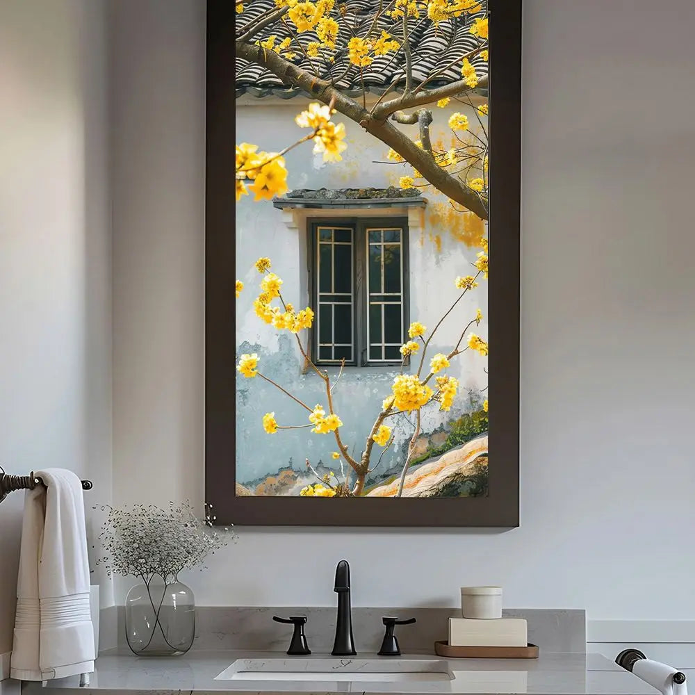 Multicolor Floral Window Static Cling Sticker – PVC Glass Decal Window Static Decal Richie's