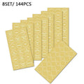 144-Piece Preprinted Spice Jar Labels – Waterproof Removable Kitchen Jar Labels Richie's gold