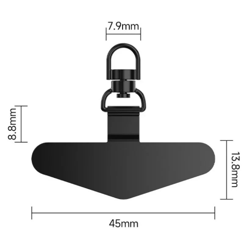 360° Rotatable Stainless Steel Phone Lanyard Clip Connector Phone Lanyard Clip Richie's