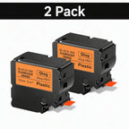 2-Pack Btag 231 Label Tape 12mm Black on White – Brother PT Label Maker Tape Richie's Orange