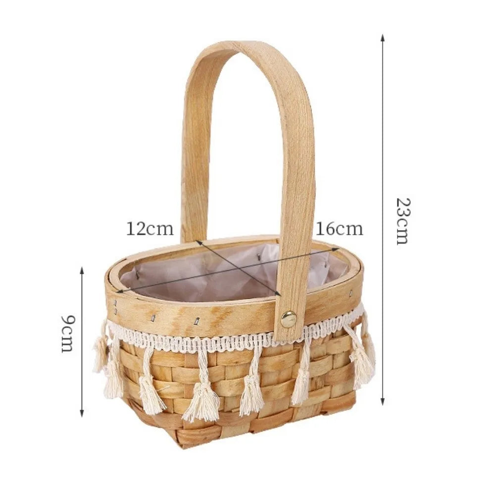 Mini Hand-Woven Wicker Basket – DIY Dollhouse & Storage Wicker Storage Basket Richie's
