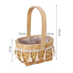 Mini Hand-Woven Wicker Basket – DIY Dollhouse & Storage Wicker Storage Basket Richie's