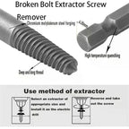 5/6Pc Broken Bolt Extractor Set with Center Drill Bits Screw Extractor Set Richie's