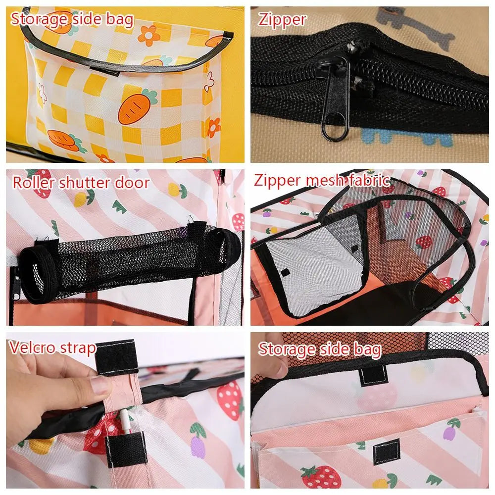 Foldable Cat House Villa – Breathable Mesh & Roller Shutter Door Foldable Pet Tent Richie's