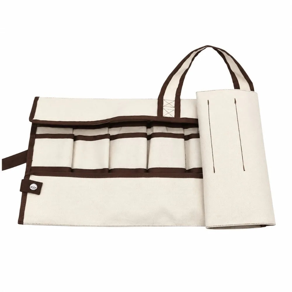 600D Oxford Garden Tool Bag – 9 Pockets Waterproof Bonsai Storage Garden Tool Bag Richie's Beige