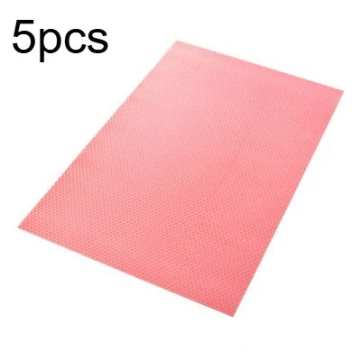 5-Pack Washable Freezer Shelf Liner Mats | Kitchen Organizer Kitchen Shelf Liner Richie's Pink 5pcs