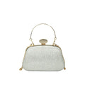Women's Glitter Evening Clutch Bag – Wedding & Party Shoulder Bag Evening Clutch Bag Richie's Silver