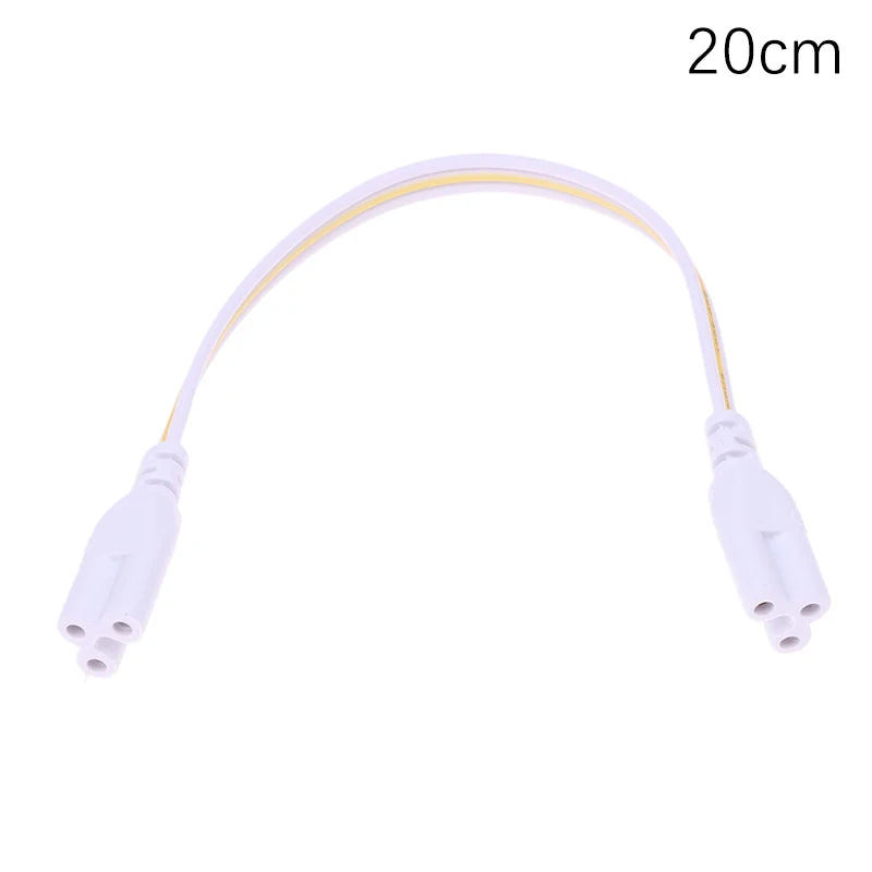 5-Pack T4 T5 T8 LED Tube 3-Pin Extension Connector Cable Wire LED Tube Connector Richie's 20CM