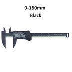 FTBTOC Digital Caliper 150mm Precision Measuring Tool Digital Caliper Richie's black