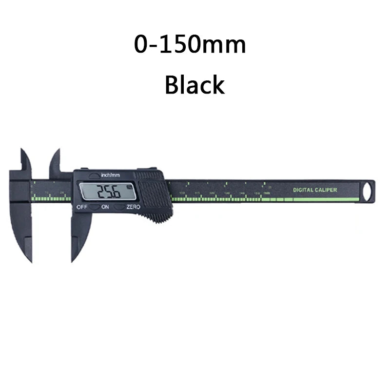 FTBTOC Digital Caliper 150mm Precision Measuring Tool Digital Caliper Richie's black
