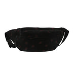 Corduroy Fanny Pack Waist Bag – Unisex Strawberry & Plaid Belt Bag Fanny Pack Richie's black