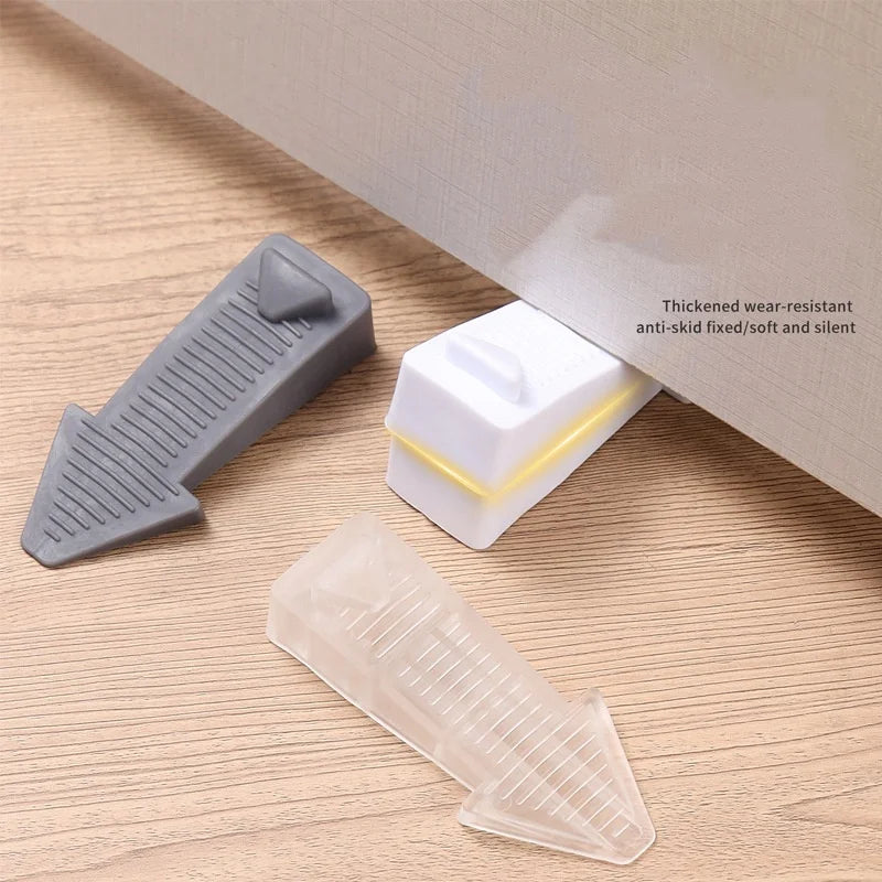 Silicone Self-Adhesive Door Stopper – Nail-Free Floor Mount Door Stopper Richie's