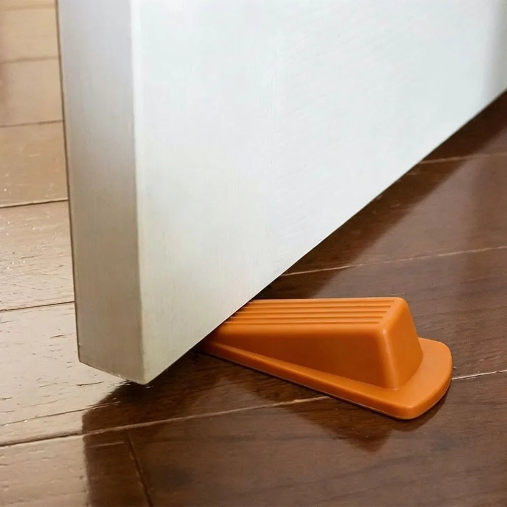 PVC Door Stopper Wedge Non-Slip Anti-Slam Punch-Free Holder Door Stopper Wedge Richie's