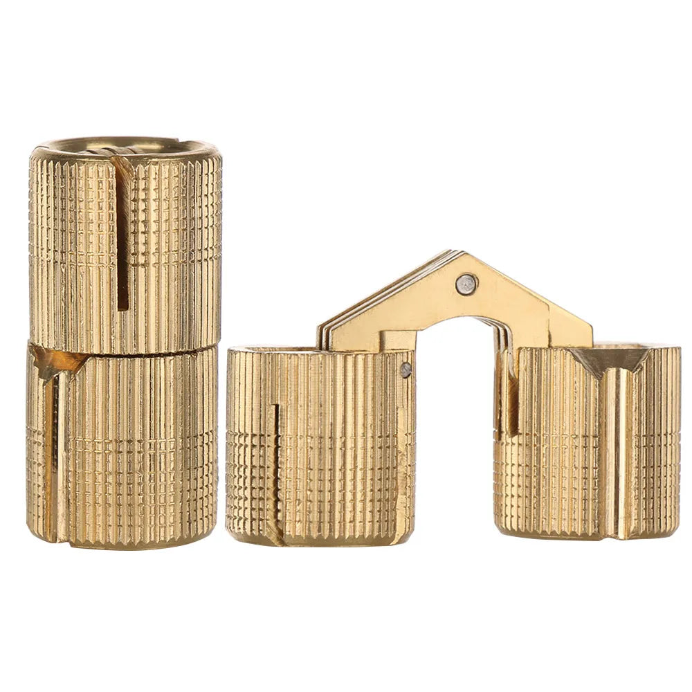 Brass Concealed Cylindrical Hinge for Gift Box & Cabinet Concealed Brass Hinge Richie's 18mm