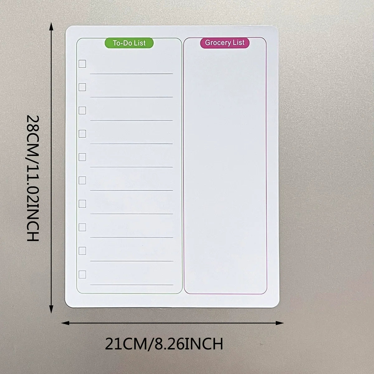 Reusable Magnetic Fridge Whiteboard – Erasable Memo & List Board Magnetic Memo Board Richie's
