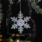 Acrylic Crystal Christmas Tree Ornaments – Snowflake Pendants Christmas Tree Ornament Richie's Style 9