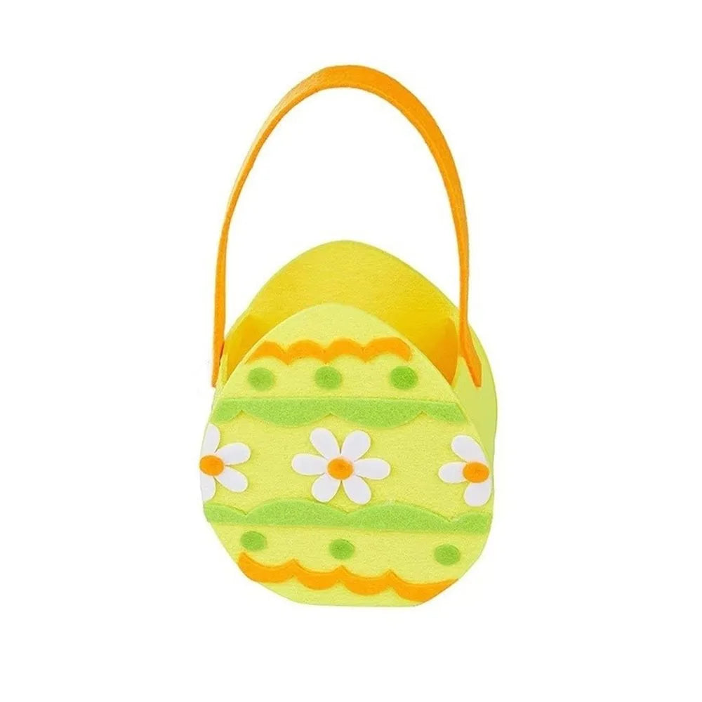Felt Easter Bunny Candy Gift Bag with Handle | Party Basket Easter Gift Bag Richie's 4 5x5x5cm