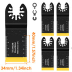 Titanium Coated Oscillating Multitool Saw Blades 5/6Pcs Oscillating Saw Blades Richie's 34mm 5pcs