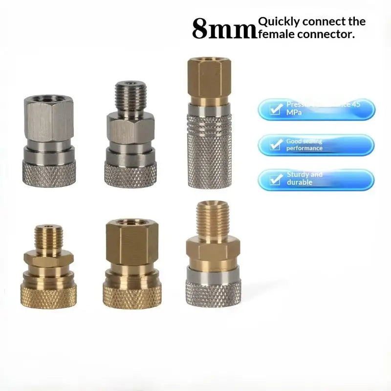 HPA Quick Release Adapter G1/8 BSP 8mm Male Nipple Air Socket Quick Release Adapter Richie's