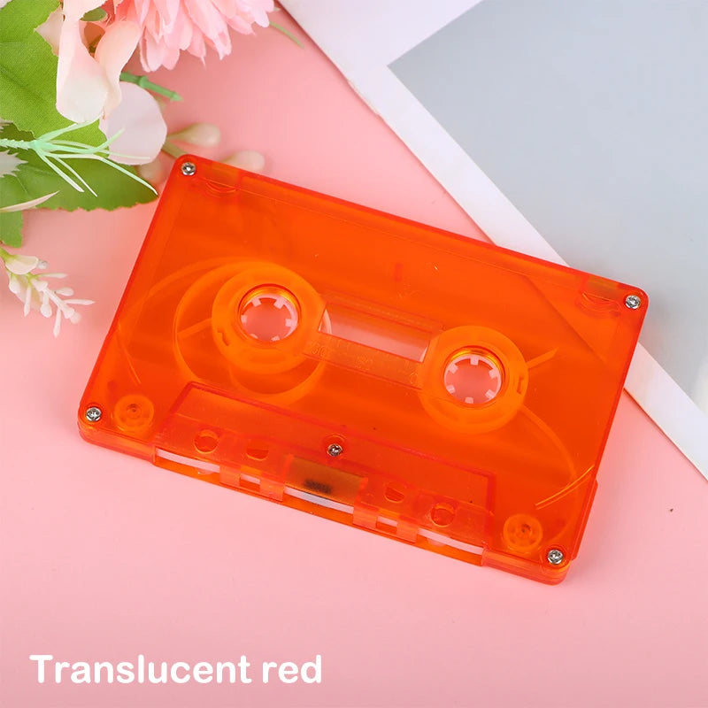Blank Plastic Cassette Tape Shell – Empty Audio Recording Case Cassette Tape Shell Richie's Translucent red