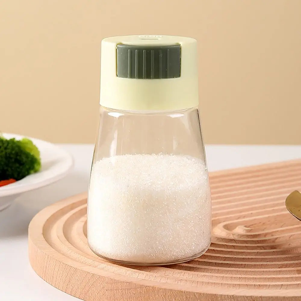 0.5g Press Quantitative Salt Dispenser – Dustproof Seasoning Jar Salt Dispenser Richie's green