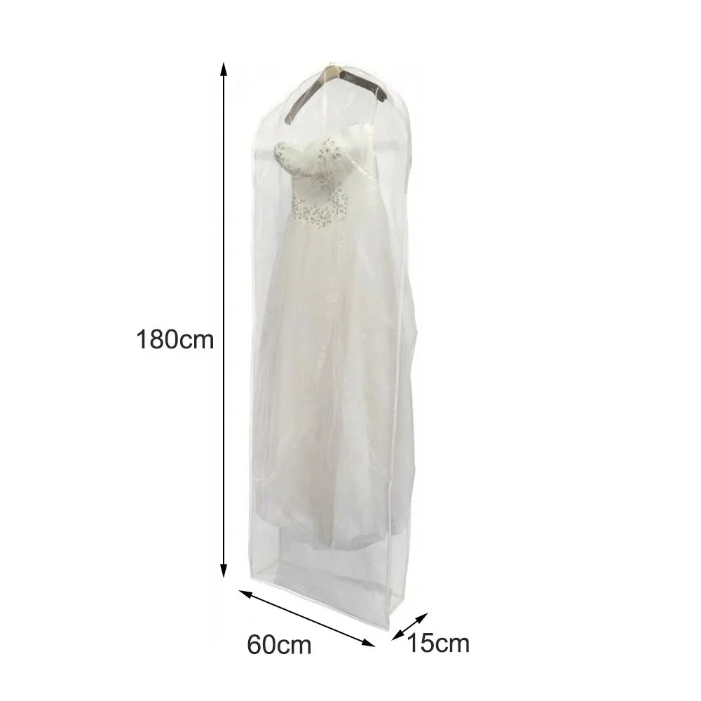 Clear Wedding Dress Garment Bag – Reusable Dust-Proof Cover Garment Storage Bag Richie's 180cm