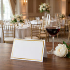100Pcs Gold Foil Blank Tent Name Cards for Weddings & Parties Table Place Cards Richie's