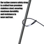 60CM Stainless Steel Camera Safety Lanyard for GoPro DJI Insta360 Camera Safety Lanyard Richie's