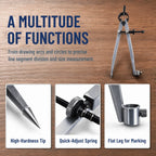 Carbon Steel Spring Divider 150mm Scribing Tool Precision Compass Spring Divider Compass Richie's