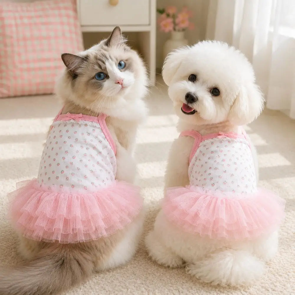 Pink Bow Tutu Pet Princess Dress – Dogs & Cats S to XL Pet Princess Dress Richie's