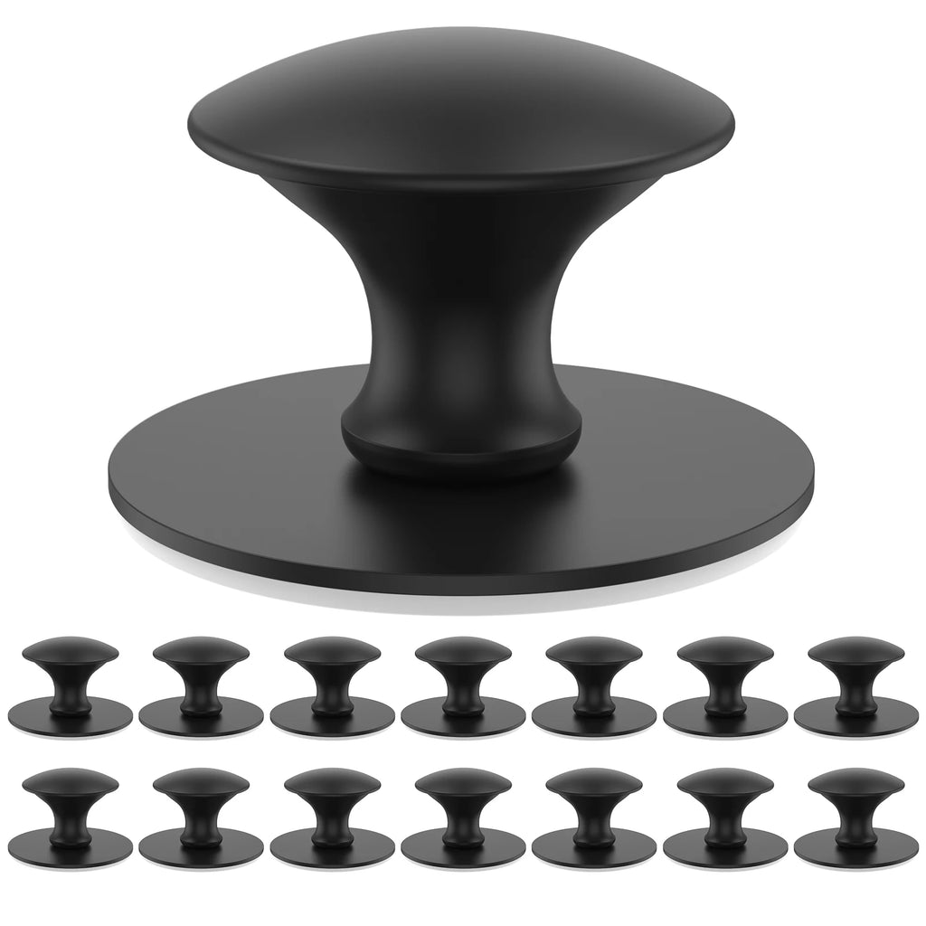 15-Pack Self-Adhesive Stainless Steel Cabinet Drawer Knobs 37mm Cabinet Drawer Knobs Richie's No-drilling handle black 15PCS