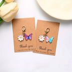 Butterfly Daisy Keychain Pendant – Zinc Alloy Gift Charm Keychain Pendant Richie's