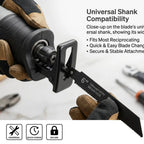 4pc Reciprocating Saw Blades – Wood, Metal & Pipe Cutting Set Reciprocating Saw Blades Richie's