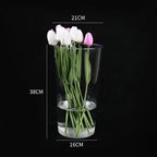 Nordic Acrylic Flower Vase – Modern Transparent Home Décor Decorative Flower Vase Richie's Round-38-21cm