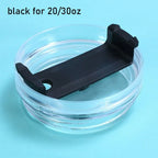 Replacement Spill-Proof Lid for Tyeso 20/30oz Tumbler Cap Tumbler Replacement Lid Richie's black for 20 30oz