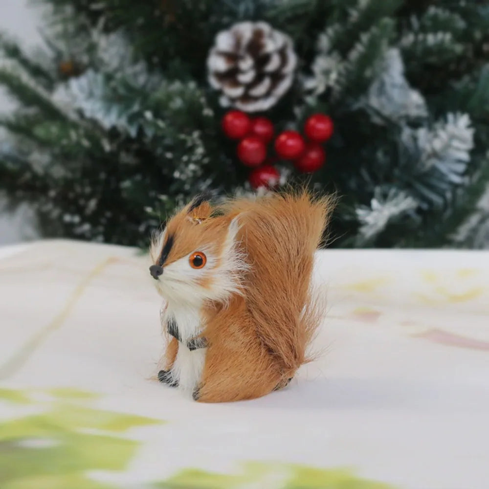 Faux Fur Animal Christmas Ornaments – Owl Bunny Squirrel Christmas Ornament Richie's Squirrels