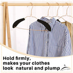 Velvet Foam Hanger Shoulder Pads Non-Slip Clothes Protector 10pk Hanger Shoulder Pads Richie's Default Title