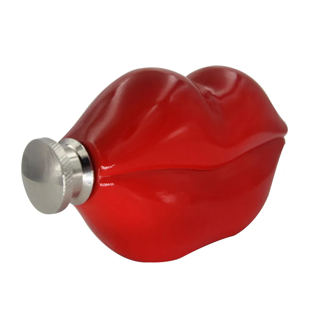 Red Lip Hip Flask – Stainless Steel Portable Whiskey Flagon Hip Flask Richie's