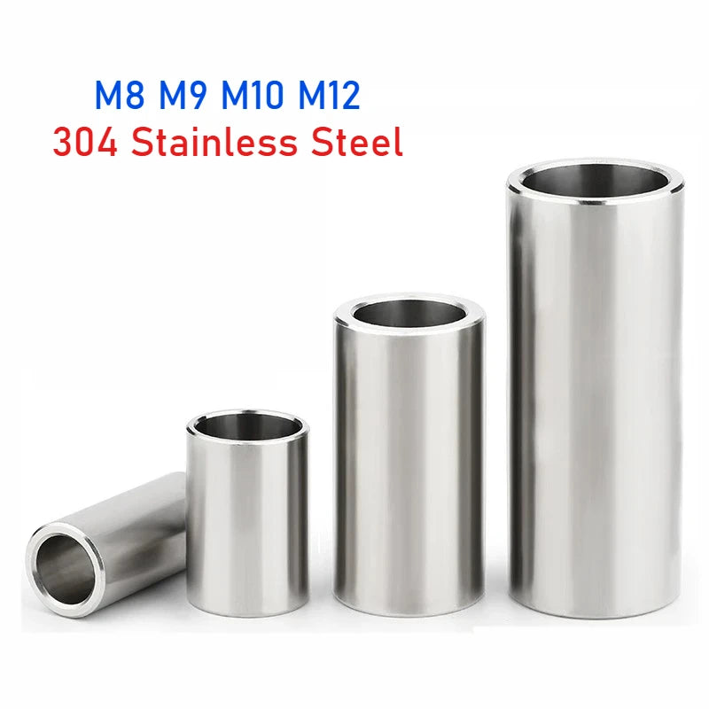 M8–M12 304 Stainless Steel Hollow Bushing Cylindrical Sleeve Steel Hollow Bushing Richie's ID10x15x8mm(5pcs)